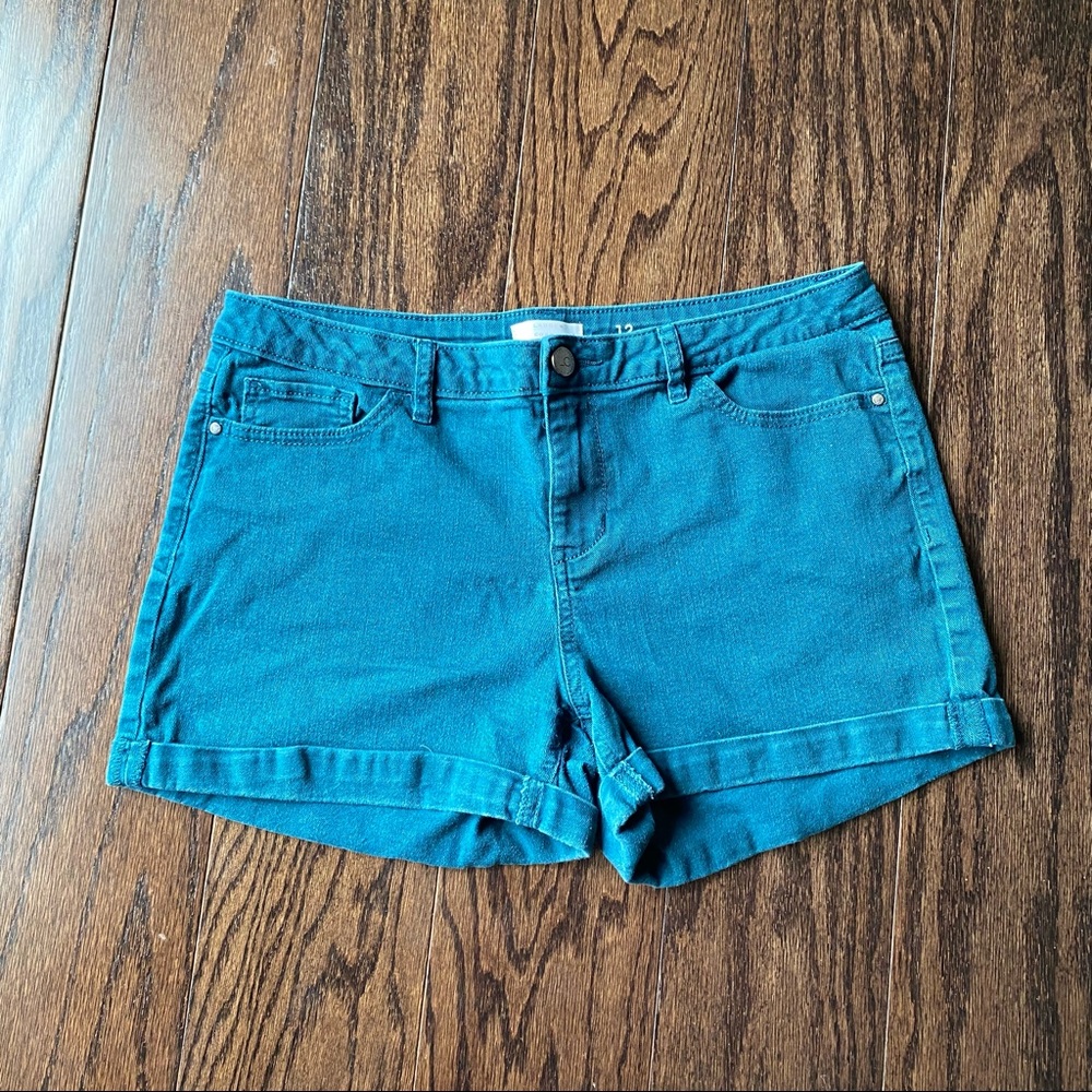 LC Lauren Conrad Teal Shorts